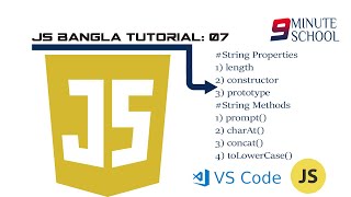 javascript bangla tutorial Part-07 : Library Functions or Method for String
