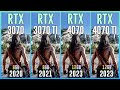 RTX 3070 vs RTX 3070 TI vs RTX 4070 vs RTX 4070 TI - Test in 20 Games | 1080p | 1440p | 4K