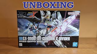 HGAW 1/144 Gundam X Divider Unboxing