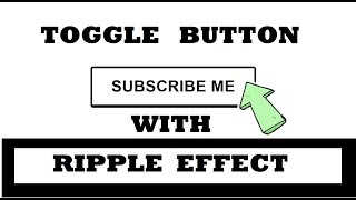 How to make Toggle Button With Ripple Effect Using Only HTML & CSS - CodeWithTanmay