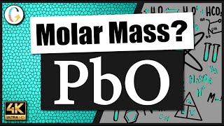 How to find the molar mass of PbO (Lead (II) Oxide)