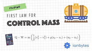 Solved Problem: First Law for Control Mass (Filipino)