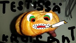 Testissä suklaa croissantti