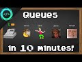 Learn Queue data structures in 10 minutes 🎟️