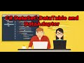 Part 3 (c# sql database tutorial) - DataSet, DataTable and SqlDataAdapter