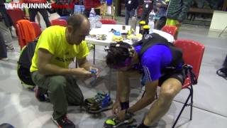 Avituallamiento Courmayeur Luis Alberto UTMB 2015