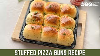 Pizza Buns Recipe | Homemade soft \u0026 fluffy pizza buns