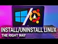How to Correctly Install or Uninstall Linux alongside Windows Dual-Boot
