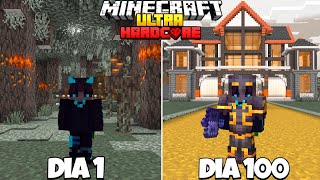 Sobreviví 100 DÍAS en un PALE GARDEN en MINECRAFT ULTRA HARDCORE