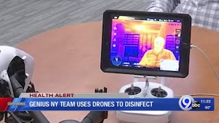 GENIUS NY Team uses drones to disinfect