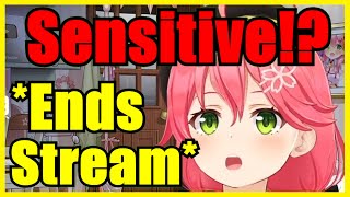 Miko Accidentally Said A Sensitive Word \u0026 Ends Stream Immediately【Hololive | Eng Sub】