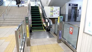 【日立製】JR小松駅　昇りエスカレーター（起動あり）