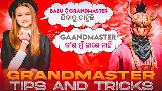 FREE FIRE GRAND MASTER|| BABU ମୁଁ GRANDMASTER  ଯିବାକୁ ଚାହୁଁଛି🥺😍 | GAANDMASTER କ’ଣ ମୁଁ ଜାଣେ ନାହିଁ😂🤬