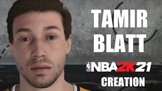 NBA 2K21 EuroLeague ✪ Tamir Blatt | Alba Berlin - Hapoel Jerusalem // Player Face Creation Tutorial