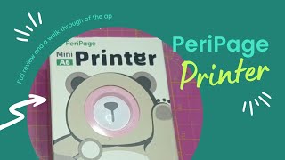 PeriPage A6 thermal printer review