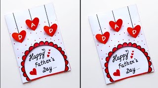 Easy & Beautiful white paper Father's Day Card making ideas / DIY Handmade Fathers Day greeting Card