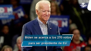 Biden gana Michigan y está a 6 votos de ganar la Presidencia de EU
