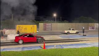 Guam Drags: SNP Turbo Toyota Tacoma vs Turbo Acura Integra