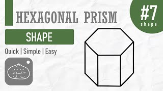 How to draw a Hexagonal Prism | NOT FREEHAND :D