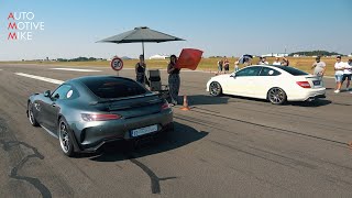 Mercedes-AMG GT R Pro vs 1200HP Mercedes C63 AMG GAD