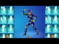 fortnite All-Hallow's Steve Skin Showcase With Icon Series Dances & Emotes | Fortnite Outfit