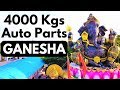 Elephant God GANESHA sculpture from 4000Kgs of Auto Parts