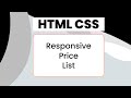 Responsive Price List with Gradient Rounded Borders - CSS Tips and Tricks