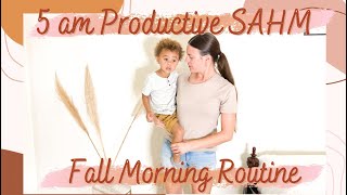 *HECTIC* SAHM MORNING ROUTINE |5AM Productive Fall Morning Routine 2021| Lindsay’s Serendipity #SAHM