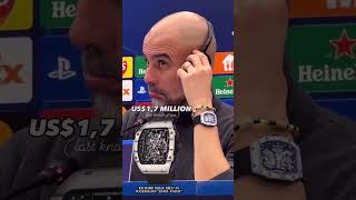 Head coach of Manchester City PepGuardiola is wearing richard mille RM27-01 Tourbillon #pepguardiola