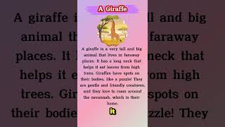 English Story for Listening |  LISTEN to an Amazing Giraffe Story in English Now