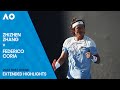 Zhizhen Zhang v Federico Coria Extended Highlights | Australian Open 2024 First Round