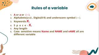 class-8th || Computer || Review Python || part-2