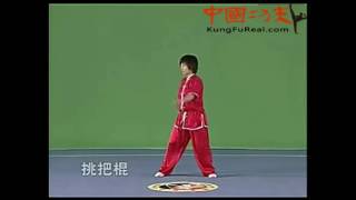 learn kung fu online free step by step--wushu gunshu teaching for beginners