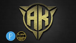 AK Logo Design Tutorial in PixelLab | Uragon Tips