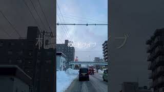 札幌の冬はこんな感じ🚗雪道ドライブ映像♪ #shorts #北海道