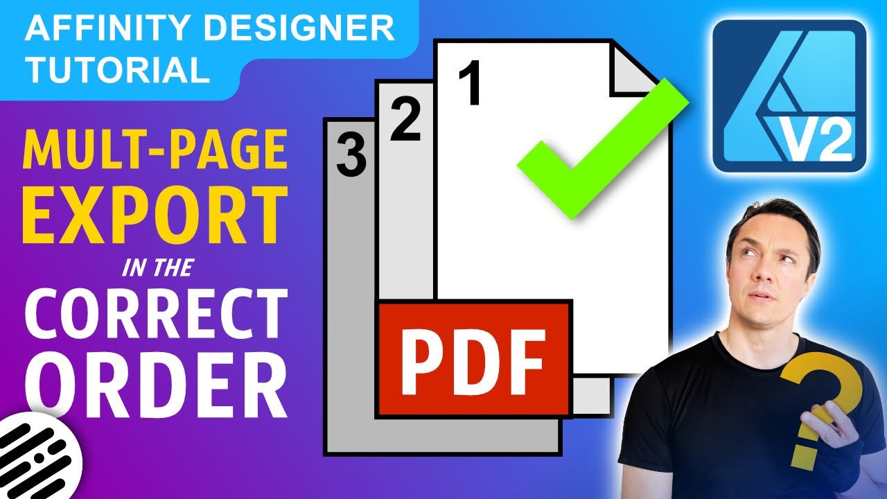 Affinity Designer Tutorial How To Export Multi Page Pdfs In The