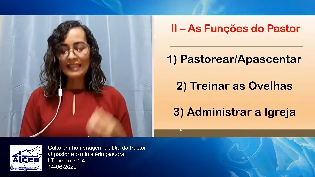 O Pastor E O Ministério Pastoral - YouTube