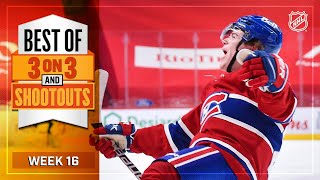 Best 3-on-3 Overtime and Shootout Moments from Week 16 | NHL