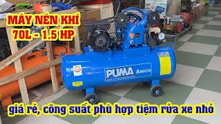 Máy nén khí piston 70L- 1.5 HP giá rẻ nhất cho tiệm vừa và nhỏ