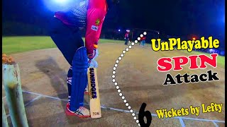 Why Left Arm Spinners are So Dangerous ! GoPro Helmet Camera Cricket Highlights
