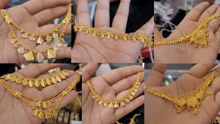 Gold necklace with weight and price | Gold simple necklace designs | gold necklace designs pictures