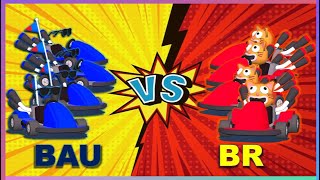 Smash Karts - BAU (Business As Usual) vs BR (Burnin' Rubber) | The Ultimate 4v4 Showdown!