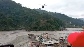 मेलम्चीमा बाढिले फसेका मानिसहरुको उद्धार कार्य जारी  #Melamchi flood.