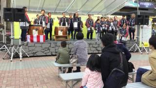 10/10 岩手国体アピール 盛岡駅 山車太鼓及び音頭披露