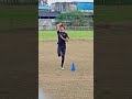 Fast bowling run-up practice 🔥