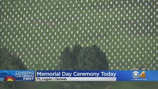 Memorial Day Ceremony At Denver's Fort Logan Ceremony