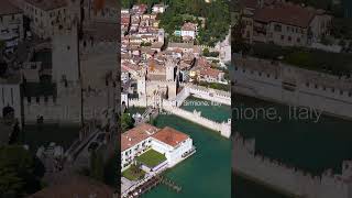 🇮🇹 Scaligero Castle \u0026 Lake Garda, Italy | Epic Aerial 4K Vertical Panorama