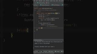 Check if a string is Palindrome | Java | coding practice | Interview qestions