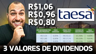 TAESA, 3 VALORES DE DIVIDENDOS PARA 2025! TAEE11 TAEE4 e TAEE3, VALE A PENA INVESTIR?