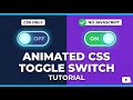 Animated CSS Toggle Switch — No JavaScript 🔁✨